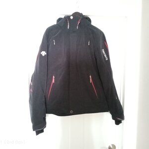 Men's Descente Ski Jacket Size Medium Black